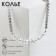 The necklace "Pearl luxury" ball No. 12, white color in silver, l = 30 cm