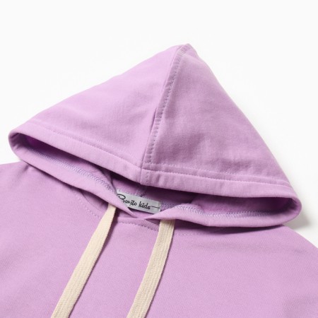 Sweatshirt for girls pile, lilac color, height 116-1