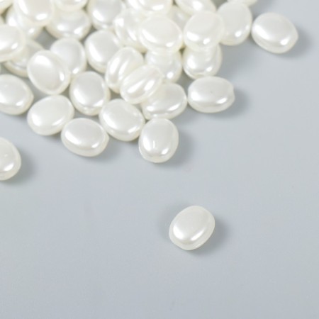 Beads for creativity plastic "Flat pearls" set of 20 g