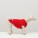 Knitted sweater, velor, size XL (DS 40, Osh 33, og 50 cm), red