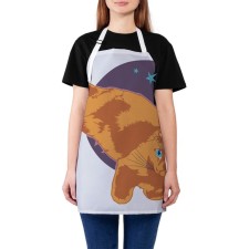 Apron of a kitchen with a photo print 