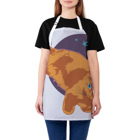 Apron of a kitchen with a photo print "Fit Confidence", adjustable, size OS