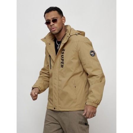Sports male jacket, size 50, beige color-6