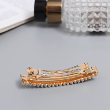 Clot-automatic "Diana" straight, 7 cm, gold-1