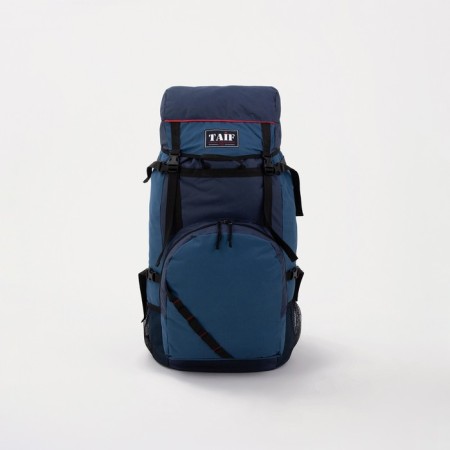 Tourist backpack, TAIF, 100 liters, lightning department, blue color-2