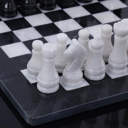 Chess "Elite", dark board 30x30 cm, onyx-3