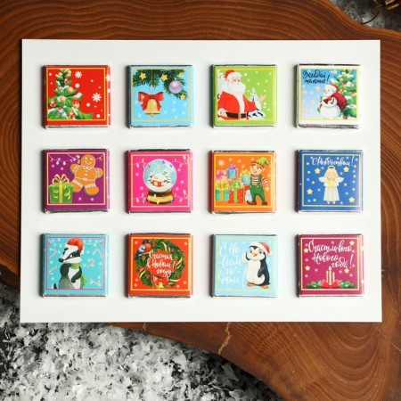 New Year. Advent calendar with chocolate "Magic and Miracles", 12 x 5 g-5
