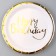 Paper plate "Happy Birthday", in a set of 6 pcs.