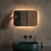 Mirror with Defesto LED lighting 17 W, 60x40 cm, sensory switch, warm white light