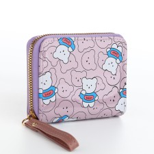 Children's wallet with lightning, lilac color