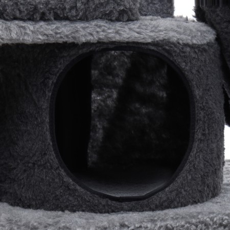 Complex-bog-oval, 5 levels, with 2 houses, 120 x 45 x 132 cm, fur, d-6