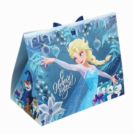 New Year. Gift box, folding, "for you", 27x23x15 cm, cold heart-4
