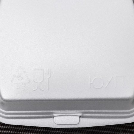 Disposable lunch box, 24.7 × 20.6 × 7 cm, 1 section, white color-3