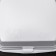 Disposable lunch box, 24.7 × 20.6 × 7 cm, 1 section, white color