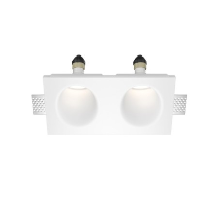 The built-in lamp Technical DL002-WW-02-W, 2x12W, 24x12x6.5 cm, GU10, white color