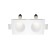 The built-in lamp Technical DL002-WW-02-W, 2x12W, 24x12x6.5 cm, GU10, white color