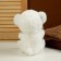 Soft toy "Bear", 25 cm, white color