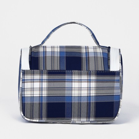 Lightning cosmetic bag, blue/gray color-1
