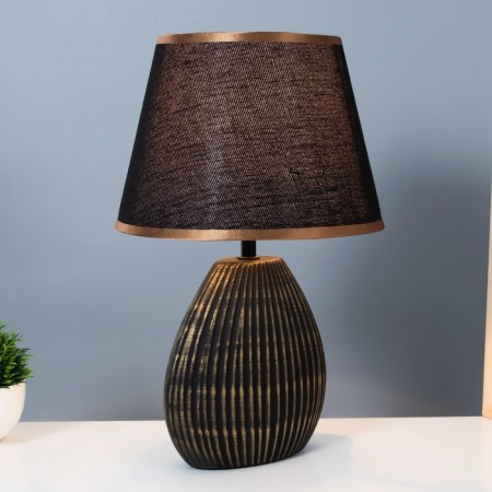 Allano table lamp E14 40W black and gold 20x25x39 cm Risalux-1