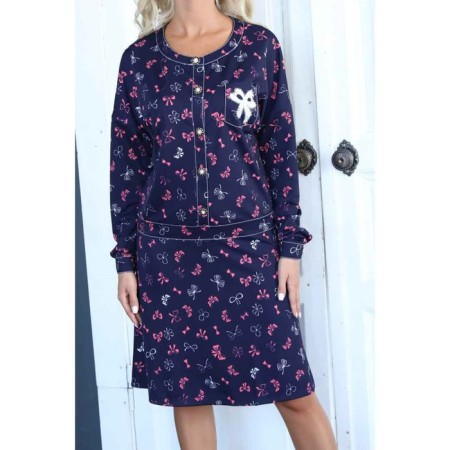 Women's dress, size 42, blue, purple color-3