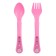A set of cutlery for feeding "Safari", 2 items: spoon, fork, from 4 months., Mix colors
