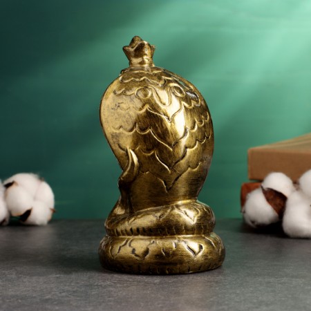 The figure "Snake with the crown" old gold, 7cm-2