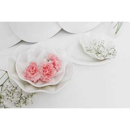 Porcelain salad magistro "abundance", 260 ml, d = 15 cm, white color-5