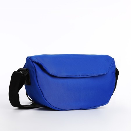 Youth bag with a zipper, blue color-3