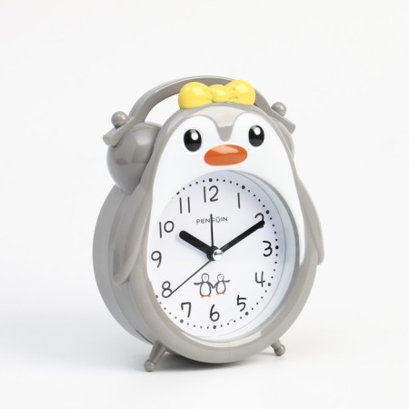 Clock - tablespoon "Penguin", discrete move, dial d -9 cm, 15.5 x 13 cm, aa-1