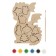 Set for creativity. Wood painting "Dragon"