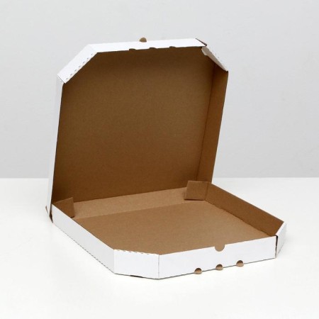 Pizza box, white, 32.5 x 32.5 x 4 cm-1