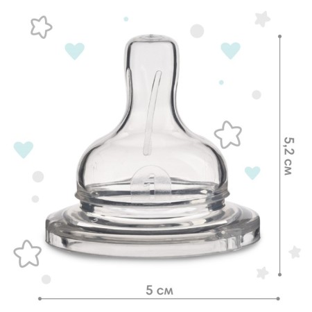 Silicone nipple, shg, Ø50mm, reinforced ring +0 months, slow stream-4