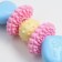 Premium chewing pier toy on a rope, 5 elements, thermoplastic rubber, mix