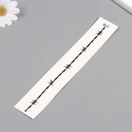 Tattoo on the body Black "Bracelet. Prolent wire" 20x3 cm-1