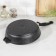 Granite Star pan, d = 24 cm, plastic handle, anti -stick coating, black color