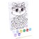 Picture on numbers for children "Kitten in a bouquet", 21 x 15 cm
