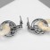 Earrings Assorted "Circle" Knot, Color Silver