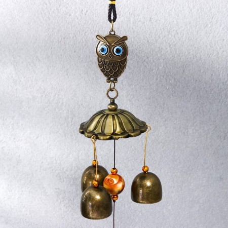 Wind Music Metal "Council" from the evil eye 4 bells 28x5.8x5.8 cm-1