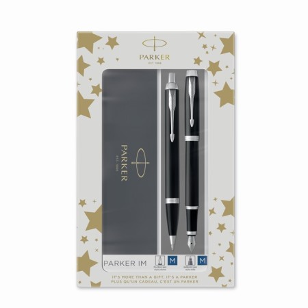 Set Parker IM Core FK221 Black CT, feathery handle, ballpoint handle, gift box, in a gift bag-3
