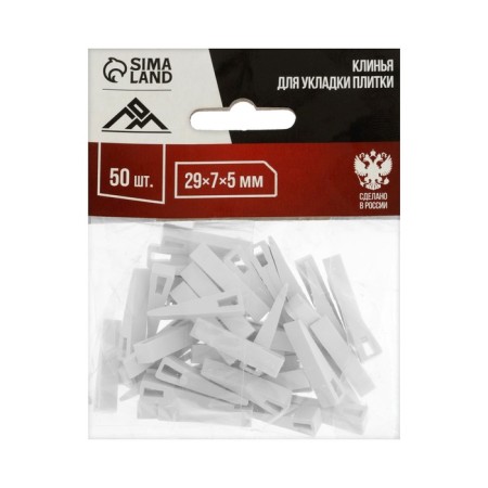 Clin for laying tiles scrap, 33x7x9 mm, in packaging 50 pcs.-2