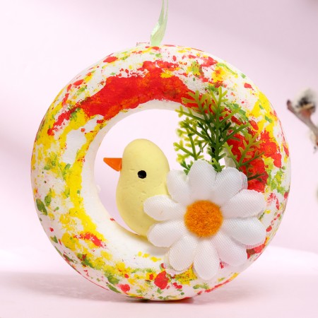 Decorative Easter suspension "chicken" 2 × 9 × 9 cm