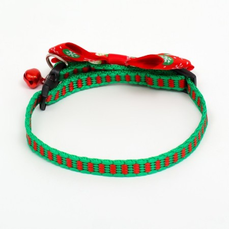 Collar "balls", 30 x 1 cm, kapron, red-1