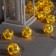 Garland “thread” 4.5 m with nozzles “Flower balls”, IP20, transparent thread, 15 LED, glow warm white, 220 V