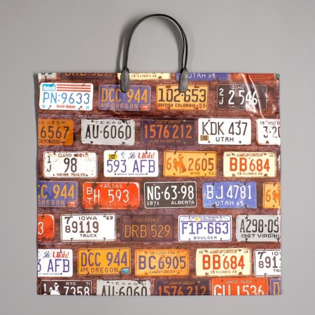 Auto number package, polyethylene with a plastic pen, 40 x 40 cm, 110 μm