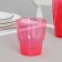 A glass of plastic disposable "Crystal", 200 ml, red color