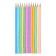Pencils 12 colors, Devente Trio Mega Soft Pastel, three -sided case, super soft, 4M, 3 mm neckline, pastel colors