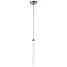 Suspension lamp STILL 1xLED 6W, size 6x6x44.5-150 cm, Nickel color