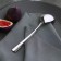 Spoon of a dining room “Maya”, length 19.9 cm, thickness 1.2 mm, silver color