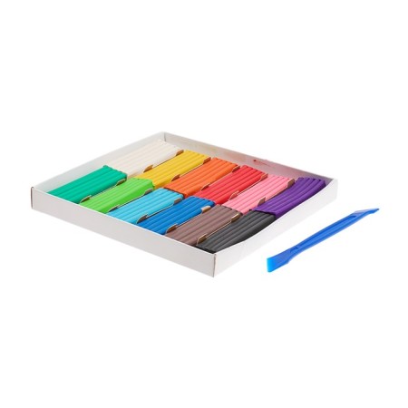 Plasticine 12 colors 240 g, "gamma" "classic", with a glass-3