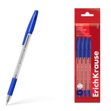 Set of ballpoint pens 4 pieces Erichkrause R-301 Stick & Grip 